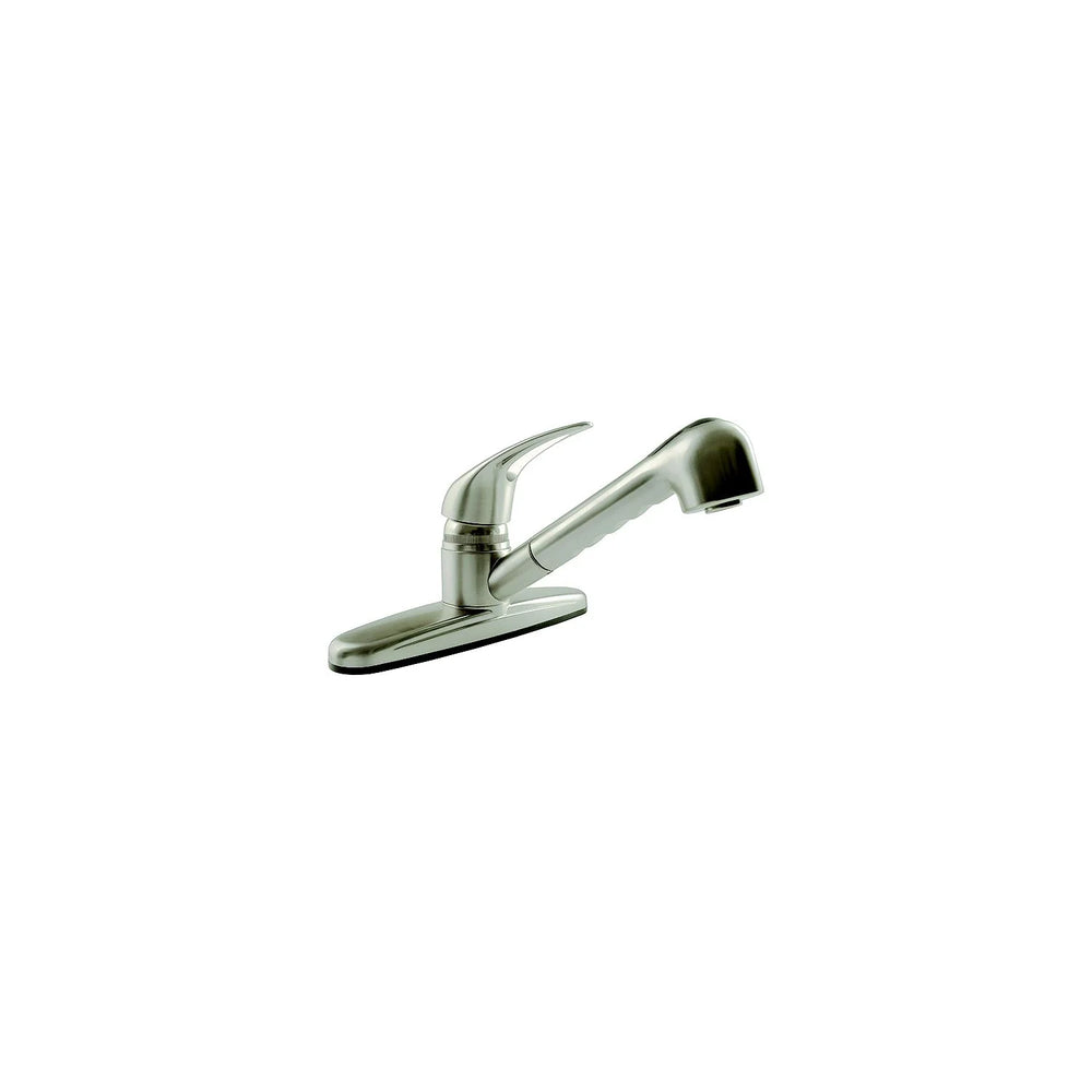 NONMETALLIC PULLOUT RV KITCHEN FAUCET BRUSHED SATIN NICKEL