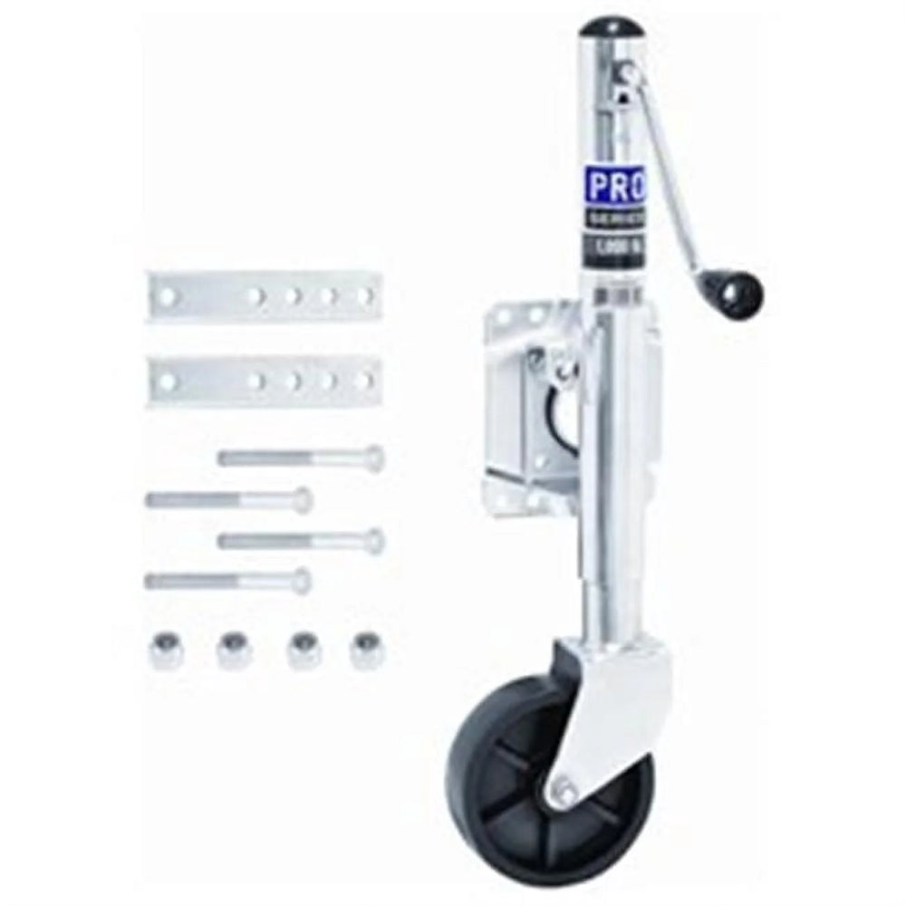 (BULKW/HARDWARE BAG)TRAILER JACK SWIVEL MOUNT MARINE SINGLE WHEEL MOUNT BRACKET; 1000 LBS