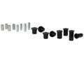 Control arm - lower bushing 4 Bushings 4 Tubes 8 Washers Install Guide Grease