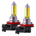 ~(0.3 lbs. 4X4X2)~ H11 Solar Yellow Twin Pack - 2500K - 12V 55W