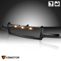 MATTE BLACK MESH GRILLE WITH LED LIGHTS