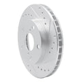 R1 91-95 Toyota MR2 Front Right Drilled & Slotted Silver Brake Rotor