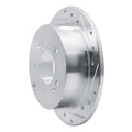 R1 Concepts Brake Rotor Drilled and Slotted Silver Fits Kia Forte