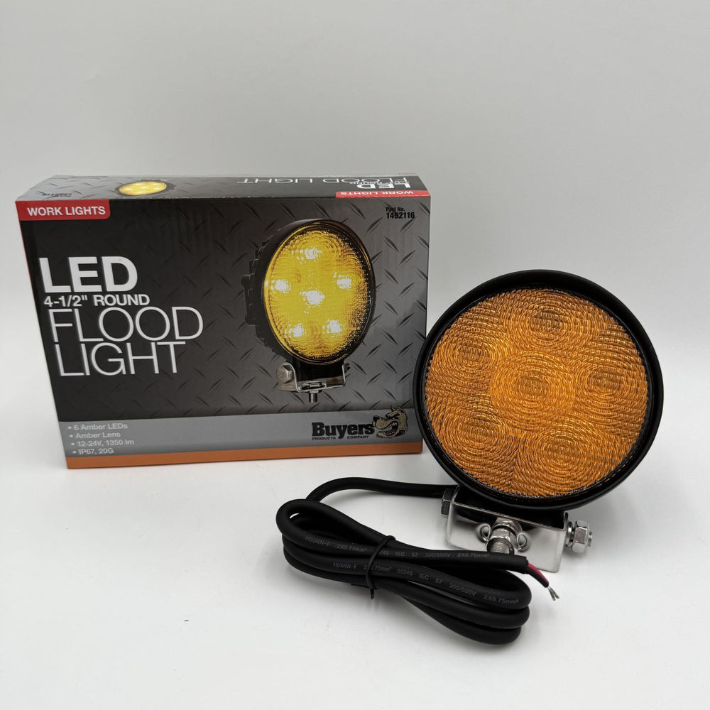 LIGHT,SPREADR,12-24VDC,6 LED,AMBER,