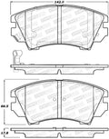 Street Brake Pads w/Shims and Hardware