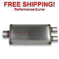 MUFFLER XLERATOR STAINLESS STEEL OVALC/D 24IN OAL 3IN2.25IN