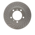 DFC 05-08 Porsche Cayman Left Front Drilled GeoSPEC Coated Rotor