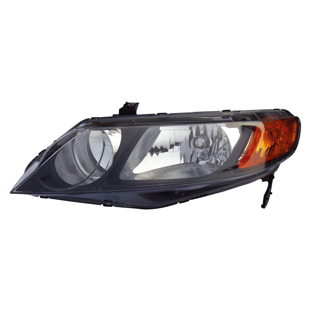 LH H/LMP ASSY COMP; 4DR SEDAN; INCL SIDE MRKR/PRK/SGNL LAMPS; W/O BULBS OR SOCKETS CIVIC 200608