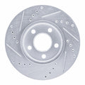 DFC 00-05 Dodge Neon Front Right Drilled & Slotted Silver Brake Rotor