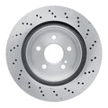 R1 Concepts Brake Rotor - Drilled Fits Mercedes-Benz SL400