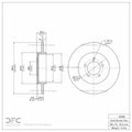 DFC 03-05 Lincoln Aviator Rear GeoSPEC Coated Rotor