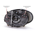 RH HEADLAMP ASSY COMPOSITE; TO 5/18/98; TAURUS 9698
