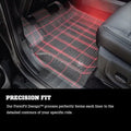 1824 AUDI Q5 WEATHERBEATER 2ND ROW FLOOR LINER BLACK