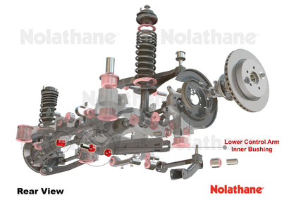 Control arm - lower inner bushing 8 Bushings 4 Tubes Grease