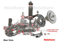 Control arm - lower inner bushing 8 Bushings 4 Tubes Grease