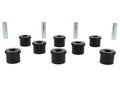 Control arm - lower inner bushing 8 Bushings 4 Tubes Grease