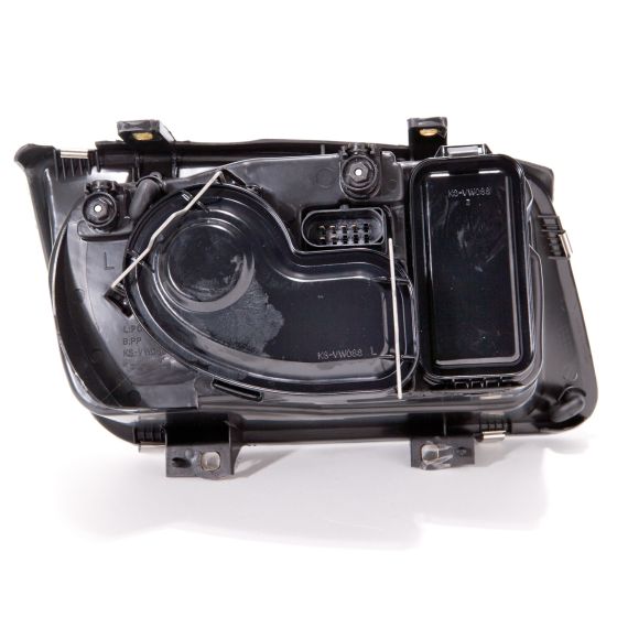 RH H/LMP ASSY COMP; W/O FOG LAMPS; W/CHR BEZEL; LATE DESIGN JETTA 19991999