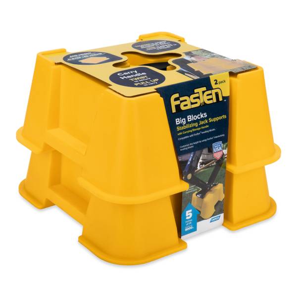 FASTEN BIG BLOCKS RV STABILIZING JACK SUPPORTS W/THANDLE 2/PK (E/F)