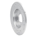 DFC 04-13 Mazda 3 Rear Right Drilled & Slotted Silver Brake Rotor