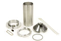 QA1 2-1/2in ID High Travel Spring - 9in Length x 500lbs/in - Silver Powder Coated
