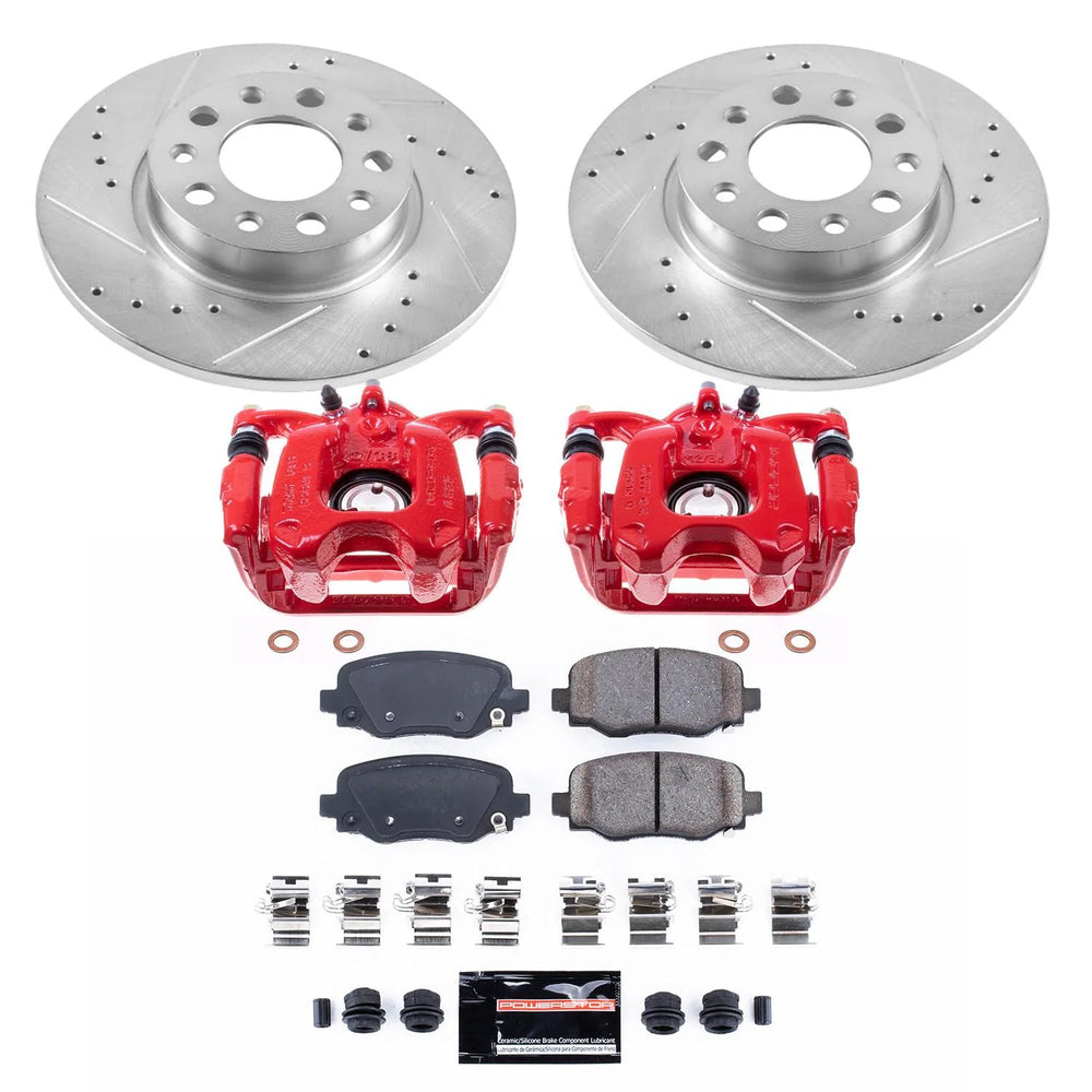 Power Stop 16-18 Fiat 500X Rear Z23 Evolution Sport Brake Kit w/Calipers