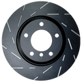 EBC 2014+ Fiat 500 Abarth USR Blackdash Sport Slotted Rear Rotors