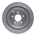 DFC 03-09 Volvo XC90/S60 Front Right Drilled & Slotted Silver Brake Rotor