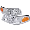 BLACK EURO HEADLIGHT WITH CORNER