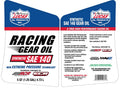 SYNTHETIC SAE 140 RACING GEAR OIL 5 QUART CASE OF 3