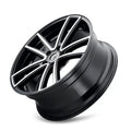 Kraze KR190 Lusso 22x8.5 / 5x115 BP / 38mm Offset / 72.62mm Hub Gloss Black Machined Wheel