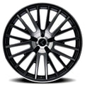 Kraze KR185 Double Down 22x8.5 / 5x114.3/120 BP / 38mm Offset / 73mm Hub Gloss Black Machined Wheel