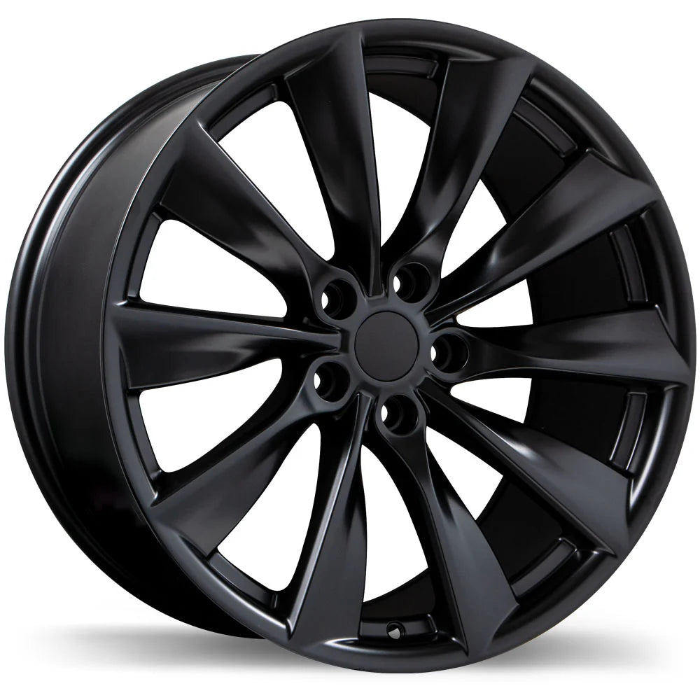 Kraze KR185 Double Down 22x8.5 / 5x112/114.3 BP / 38mm Offset / 73mm Hub Gloss Black Wheel