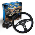 PRP Flat Leather Steering Wheel Kit Blue with Adapter Hub for Toyota Lexus Scion and Subaru KG151-05