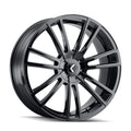 Kraze KR183 Spectra 18x8 / 5x115/120 BP / 40mm Offset / 74.1mm Hub Gloss Black Wheel