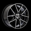 Kraze KR196 Evolve 19x8.5 / 5x120 BP / 30mm Offset / 72.56mm Hub Gloss Black Machined Wheel