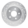 DFC 88-91 Subaru XT Rear Right Drilled & Slotted Silver Brake Rotor
