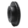 R1 06-11 Cadillac DTS Front Right Drilled & Slotted Black Brake Rotor