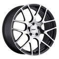 Aluminum Wheels 18x8 Encore 145S Hyper Silver Split Spoke 40 Offset 5 on 114.3/5 on 127 Bolt Pattern 72.62 Bore Raceline