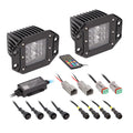 CHASING LED CUBE LIGHTS FLUSH MOUNT W/CONTROLLER