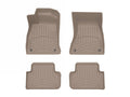 WeatherTech Tan Front Rear FloorLiner HP Fits -21-25 Audi 459371-459072IM