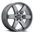 Raceline 942GS Addict 17x9in / 5x139.7 BP / 0mm Offset / 106.5mm Bore - Greystone Wheel