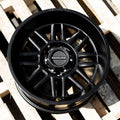 Aluminum Wheels 17x9 Split 948B Satin Black -12 Offset 6 on 139.7 Bolt Pattern 106.1 Bore Raceline