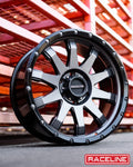 Aluminum Wheels 17x8.5 Clutch 934G Gunmetal Gray Multi Spoke 0 Offset 5 on 127 Bolt Pattern 78.1 Bore Raceline