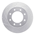 DFC 09-25 Dodge Ram 2500 Front Left Drilled & Slotted Silver Brake Rotor