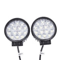 J.W. Speaker 12V SAE ECE LED Jeep JL Fog Light with Black Inner Bezel - 2 Light Kit 0557983