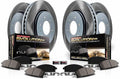 Power Stop 12-17 Fiat 500 Front and Rear Semi-Coated Rotor Kit