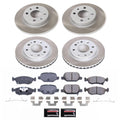 Power Stop 12-17 Fiat 500 Front and Rear Semi-Coated Rotor Kit