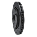 R1 10-14 Ford F-150 RWD Front Right Drilled & Slotted Black Brake Rotor
