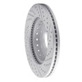 R1 09-20 Chevrolet Tahoe Front Right Drilled & Slotted Geoperformance Rotor