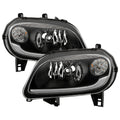 0611 CHEVY HHR HEADLIGHTS WITH LED LIGHT BAR BLACK